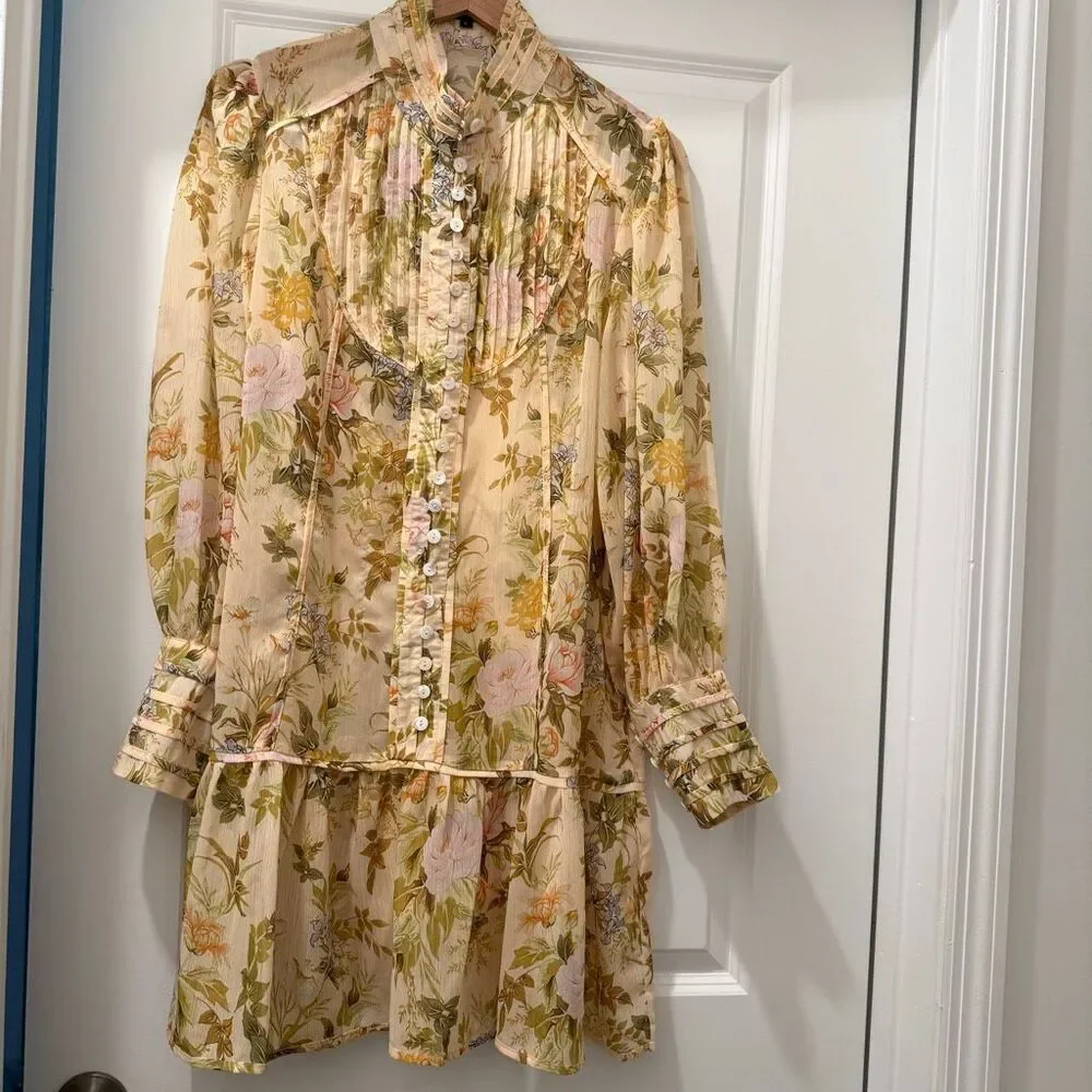 Beluha Style Floral Mini Dress - Picture 2 of 6